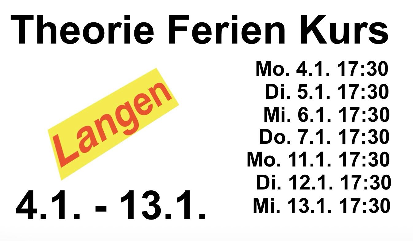 Januar-Kurs vom 04.01. bis 13.01.